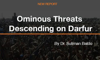 Ominous Threats Descending On Darfur by Suliman Baldo (Enough Project)